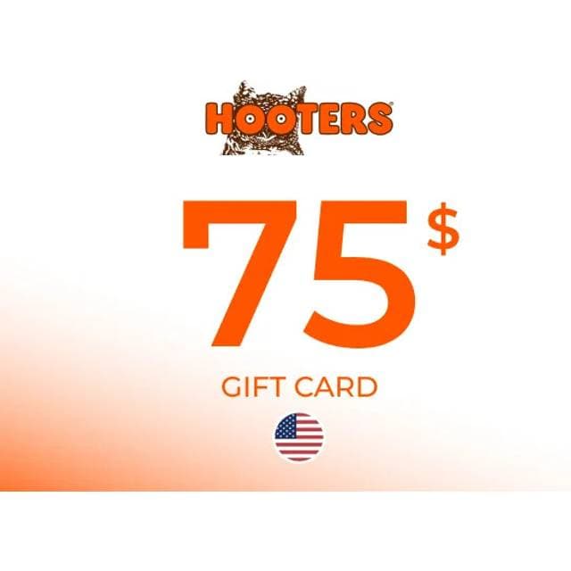 Hooters Gift Card 75 USD