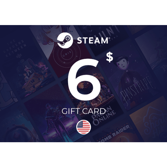 Steam Wallet Gift Card 6 USD