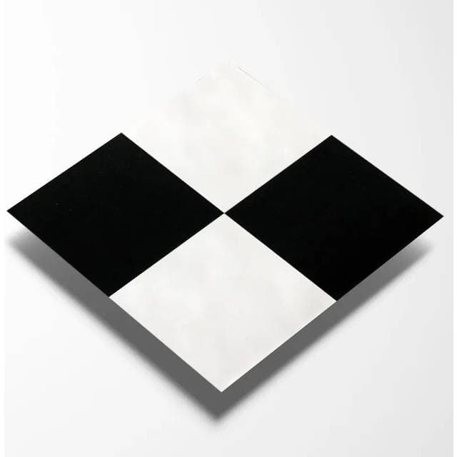 Røverkøb Vinylflise Selvklæbende Skak 1m2