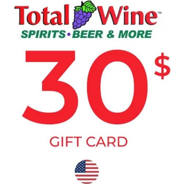 Total Wine More Gift Card 30 USD