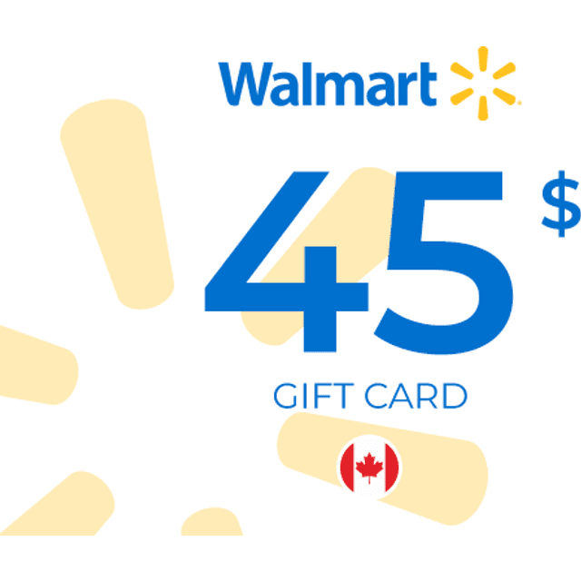 Walmart Gift Card 45 CAD