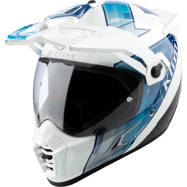 Klim Integralhjelm Krios Pro - Hvid/Blå Herre