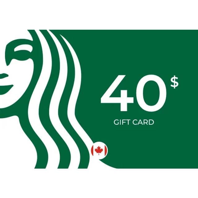 Starbucks Gift Card 40 CAD