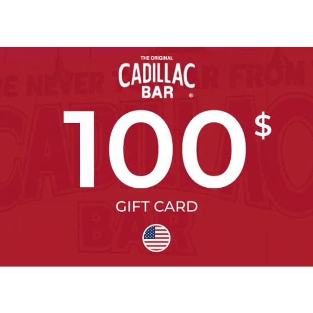 Cadillac Bar Gift Card 100 USD
