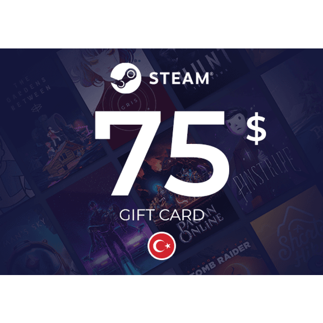 Steam Wallet Gift Card 75 USD Key Turkey