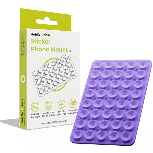 Mobile Origin Sticker Phone Mount O1 Purple