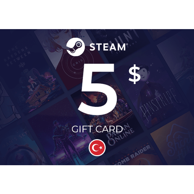 Steam Wallet Gift Card 5 USD Key Turkey