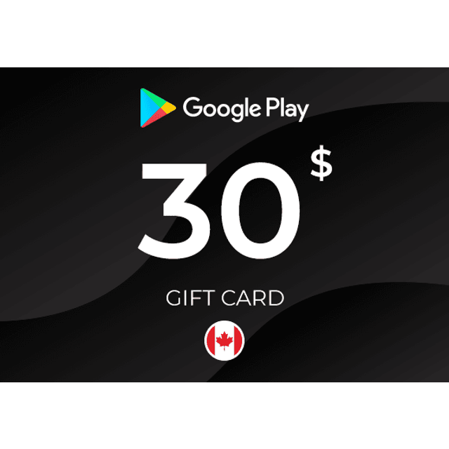Google Play Gift Card 30 CAD