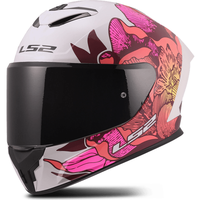 LS2 Integralhjelm Rapid III Poppies - Pink