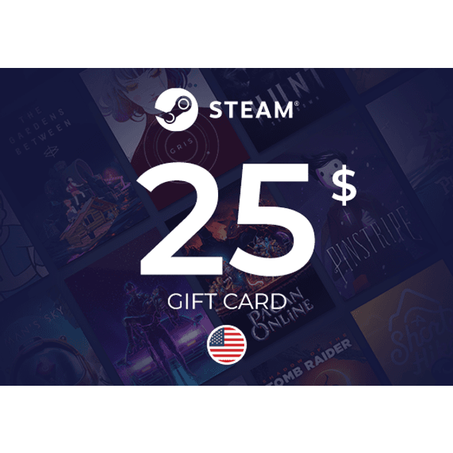 Steam Wallet USD 25 Gift Card