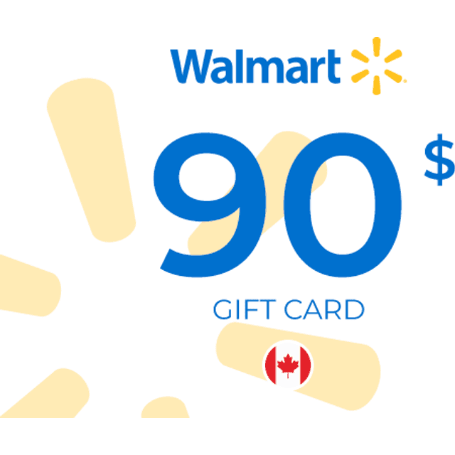 Walmart Gift Card 90 CAD