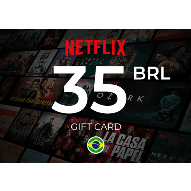 Netflix Gift Card 35 BRL Key Brazil