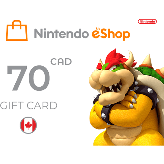 Nintendo eShop Card 70 CAD Key