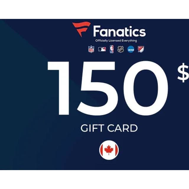 Fanatics Gift Card 150 CAD