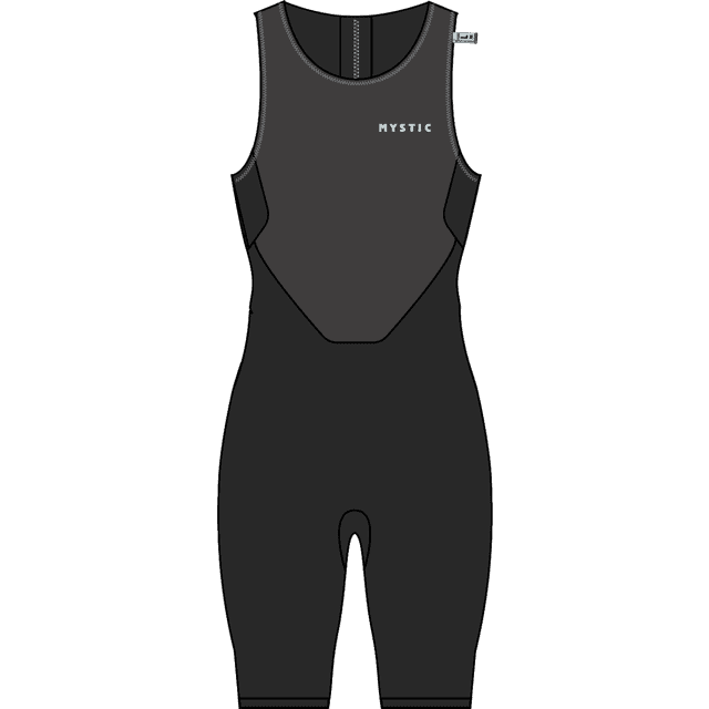 Mystic Surf Short John - Black