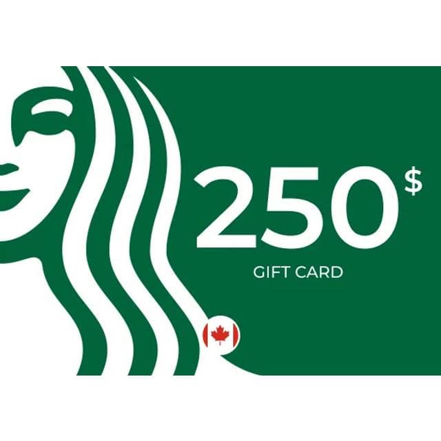 Starbucks Gift Card 250 CAD