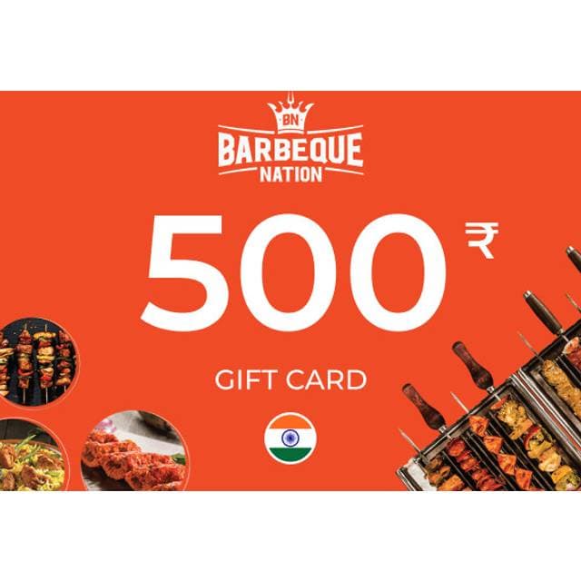 Barbeque Nation Gift Card 500 INR