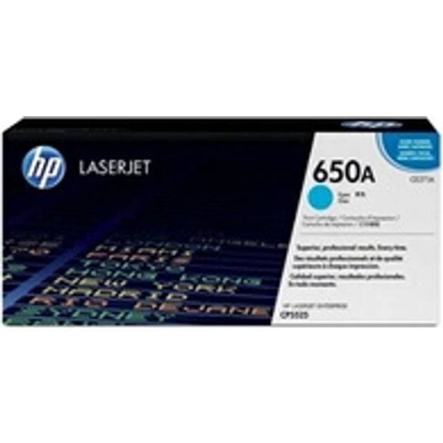HP 650a Cyan Laserjet Toner Cartridge - Cyan