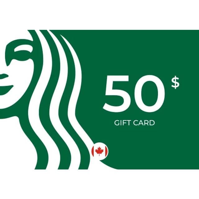 Starbucks Gift Card 50 CAD