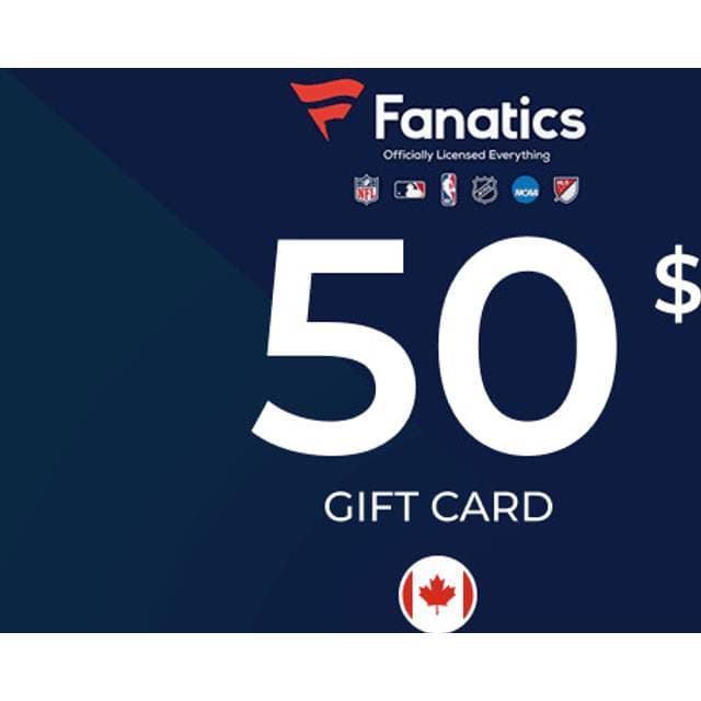 Fanatics Gift Card 50 CAD