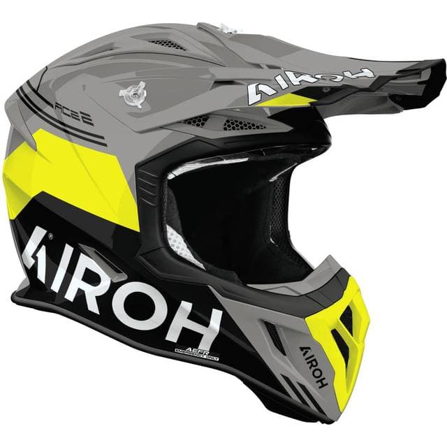 Airoh Crosshjelm Aviator Ace 2 Fury Gul Glans