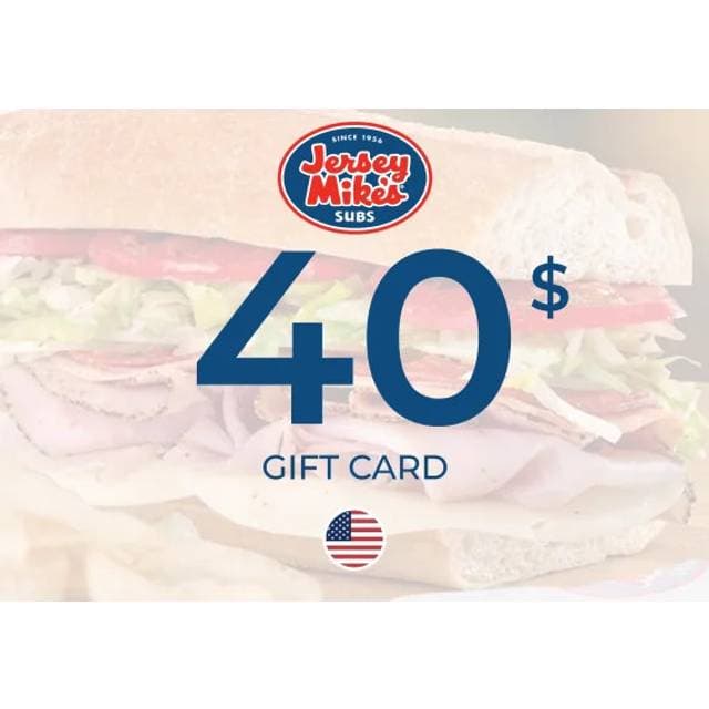 Jersey Mikes Gift Card 40 USD