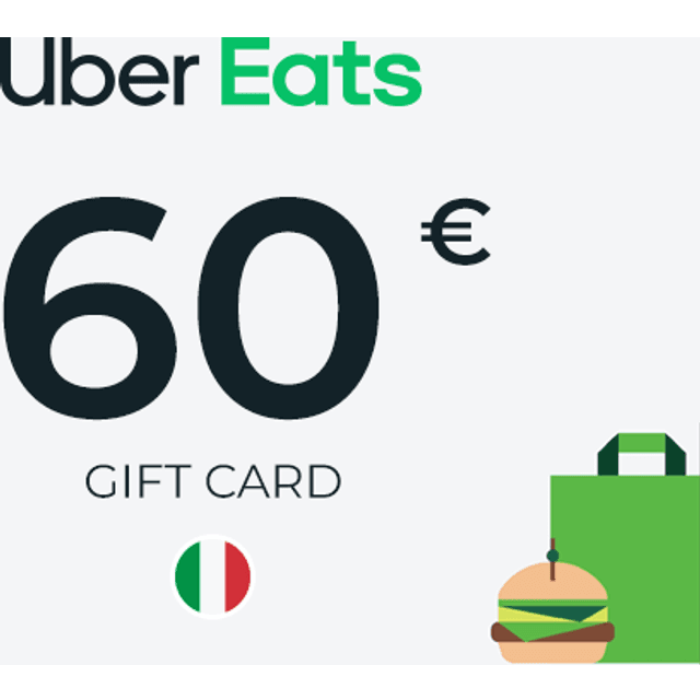Uber Eats Gift Card 60 EUR