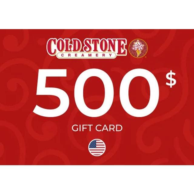 Cold Stone Creamery Gift Card 500 USD