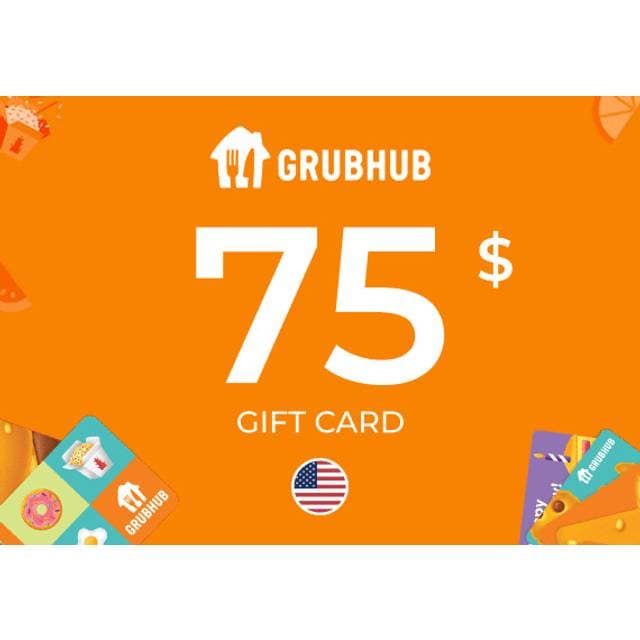 Grubhub Gift Card 75 USD