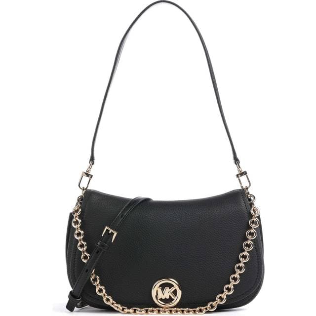 Michael Kors Md Chain Conv Shldr - Black