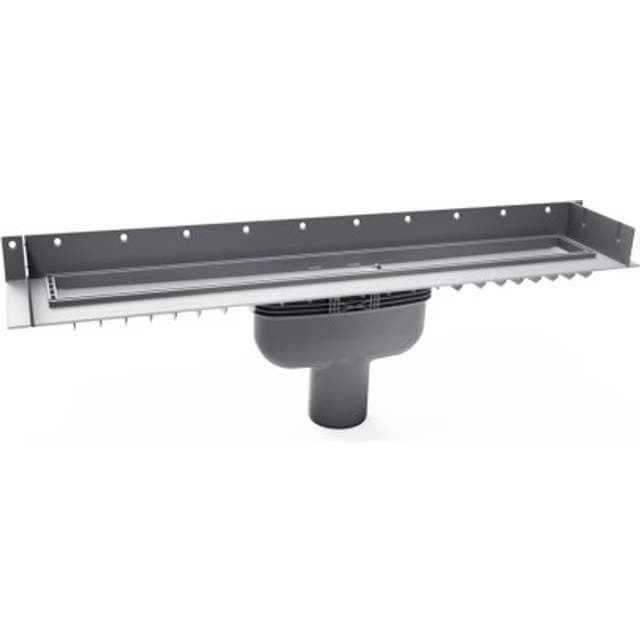 Purus Line 700mm Afløbsrende Ø75mm Lodret