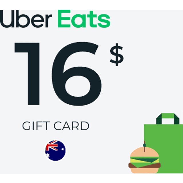 Uber Eats Gift Card 16 AUD