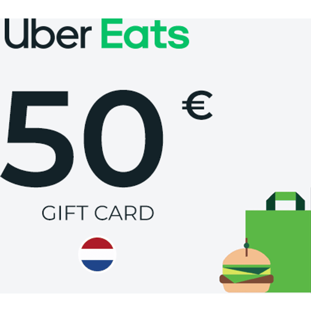 Uber Eats Gift Card 50 EUR