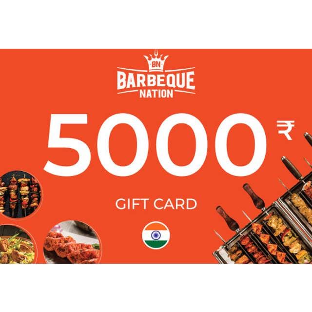 Barbeque Nation Gift Card 5000 INR
