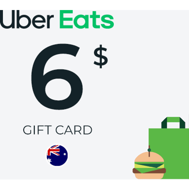 Uber Eats Gift Card 6 AUD