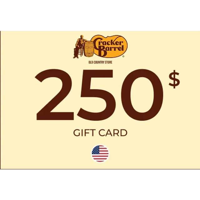 Cracker Barrel Gift Card 250 USD
