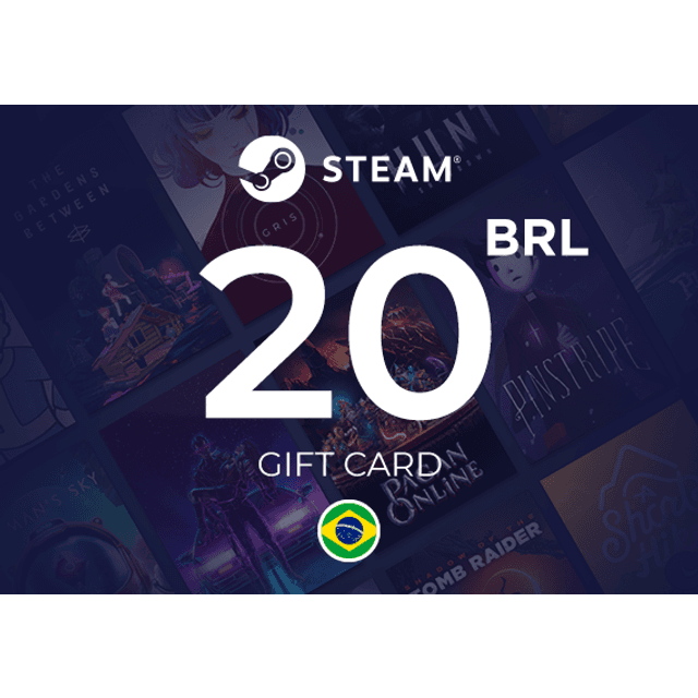 Steam Wallet Gift Card 20 BRL Key Brazil