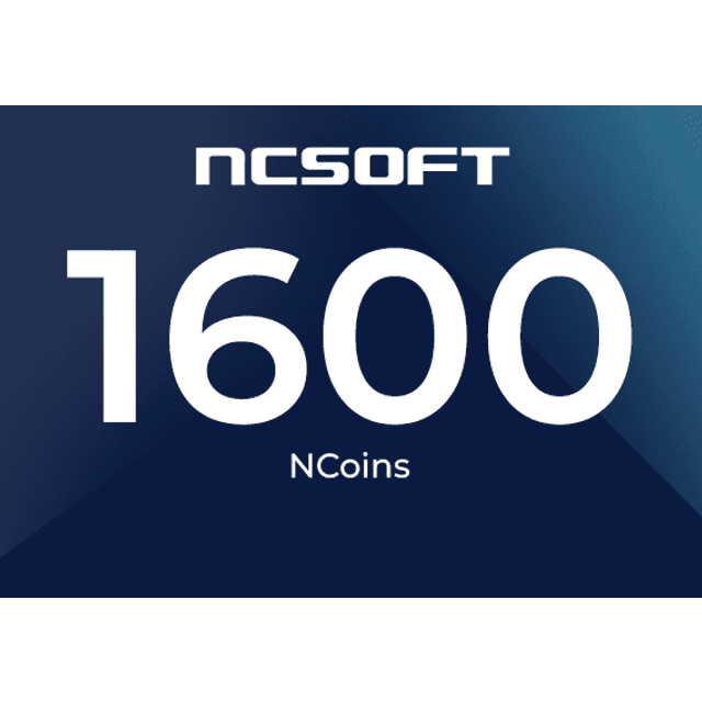 NCSoft Gift Card 1600 NCoins