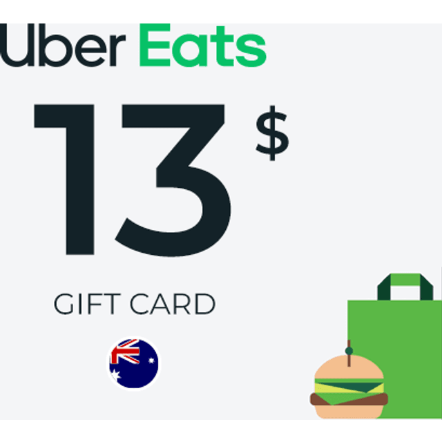 Uber Eats Gift Card 13 AUD