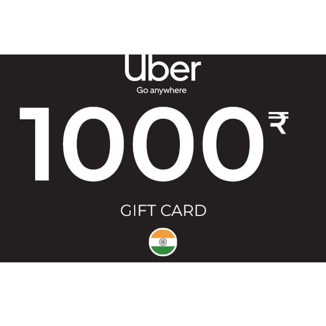 Uber Gift Card 1000 INR