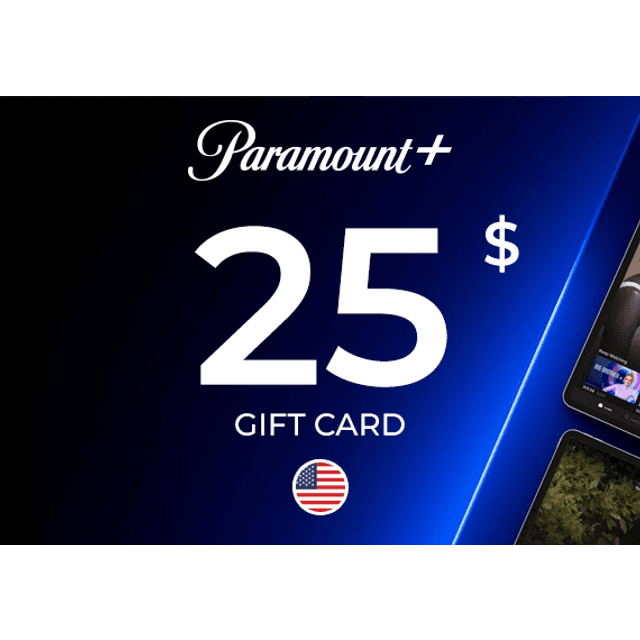 Paramount Plus Gift Card 25 USD