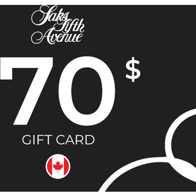 Saks Fifth Avenue Gift Card 70 CAD