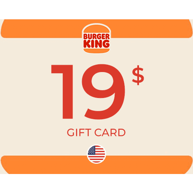 Burger King Gift Card 19 USD