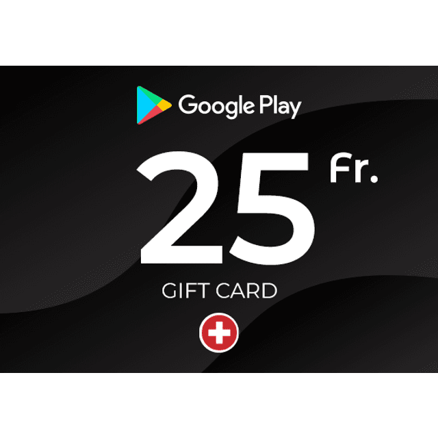 Google Play Gift Card 25 CHF