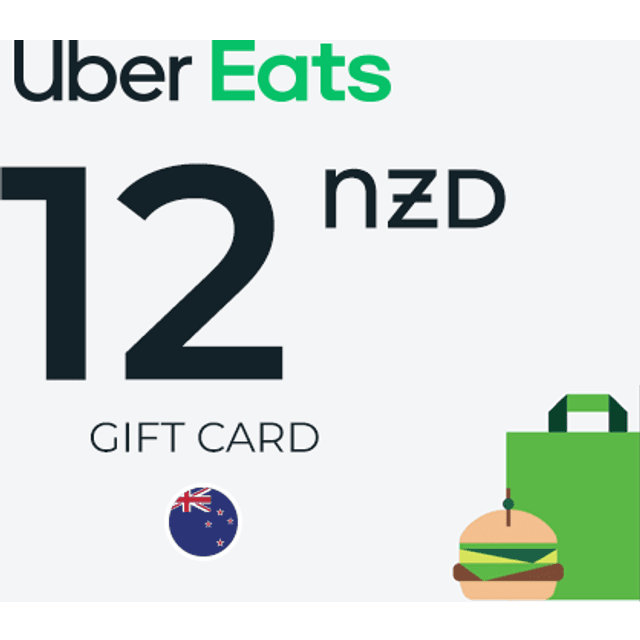 Uber Eats Gift Card 12 NZD