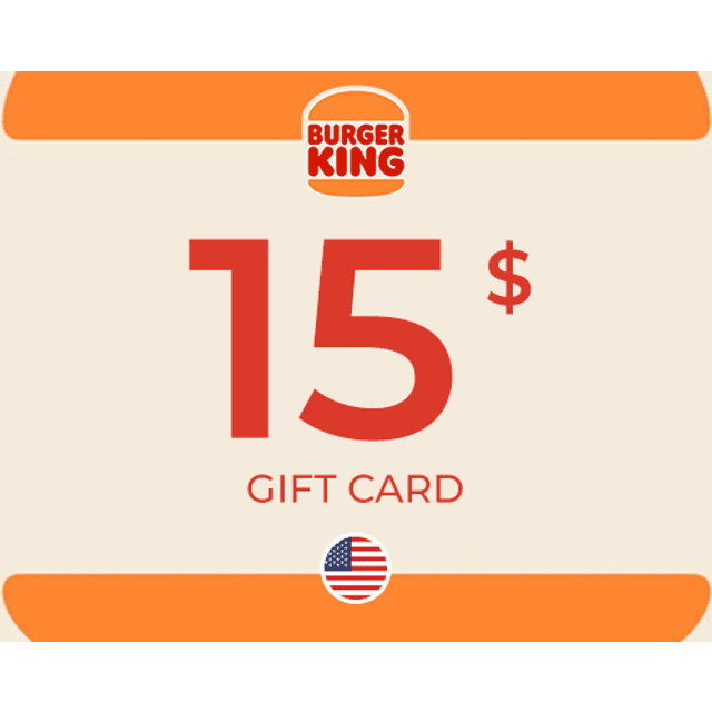 Burger King Gift Card 15 USD