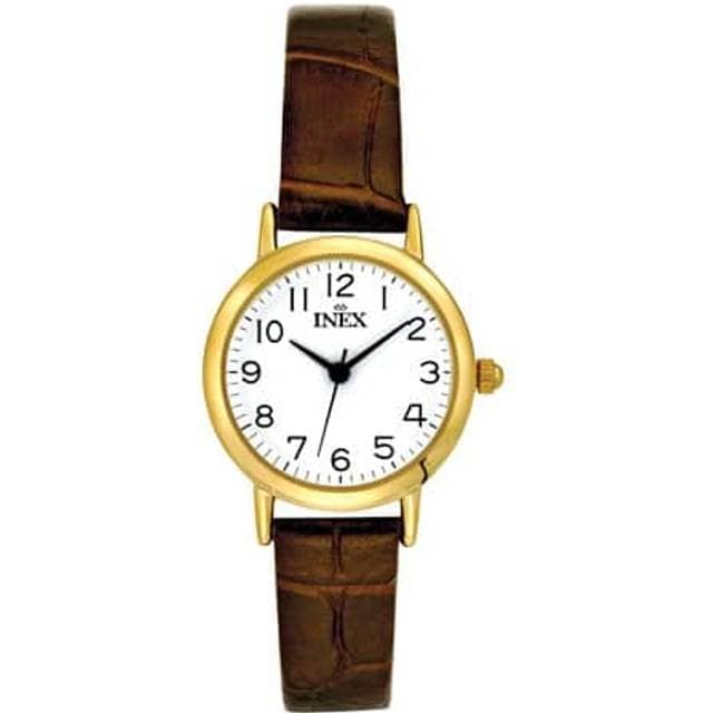 INEX Dameur Double Med Sort Læderrem 25mm