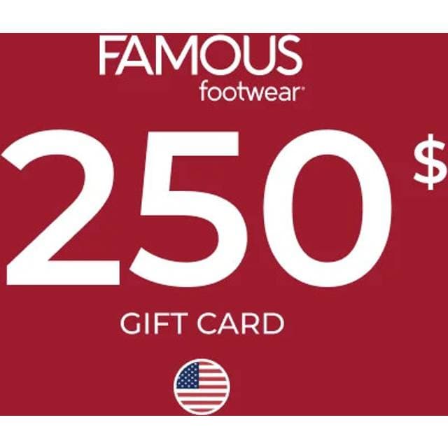 Famous Footwear Gift Card 250 USD