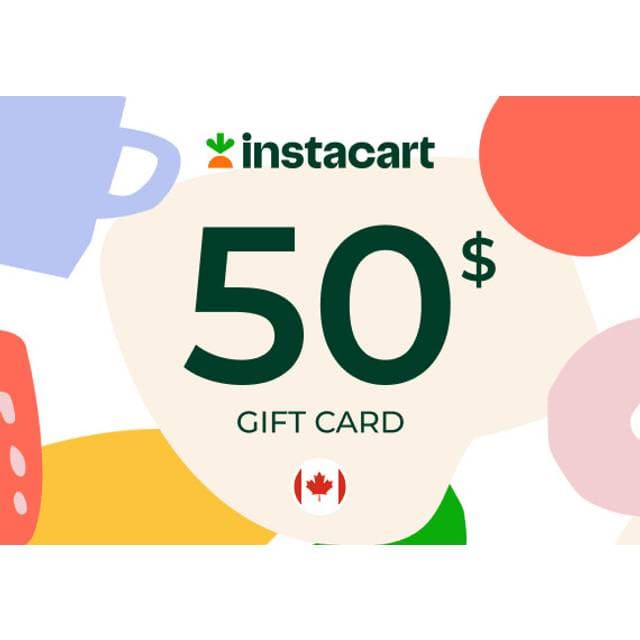 Instacart Gift Card 50 CAD