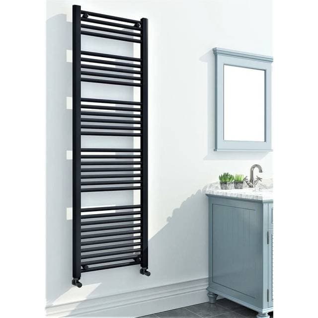 Titan Flad Håndklædetørrer 600x1800 Sort